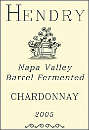 Hendry 2005 Barrel Fermented Chardonnay